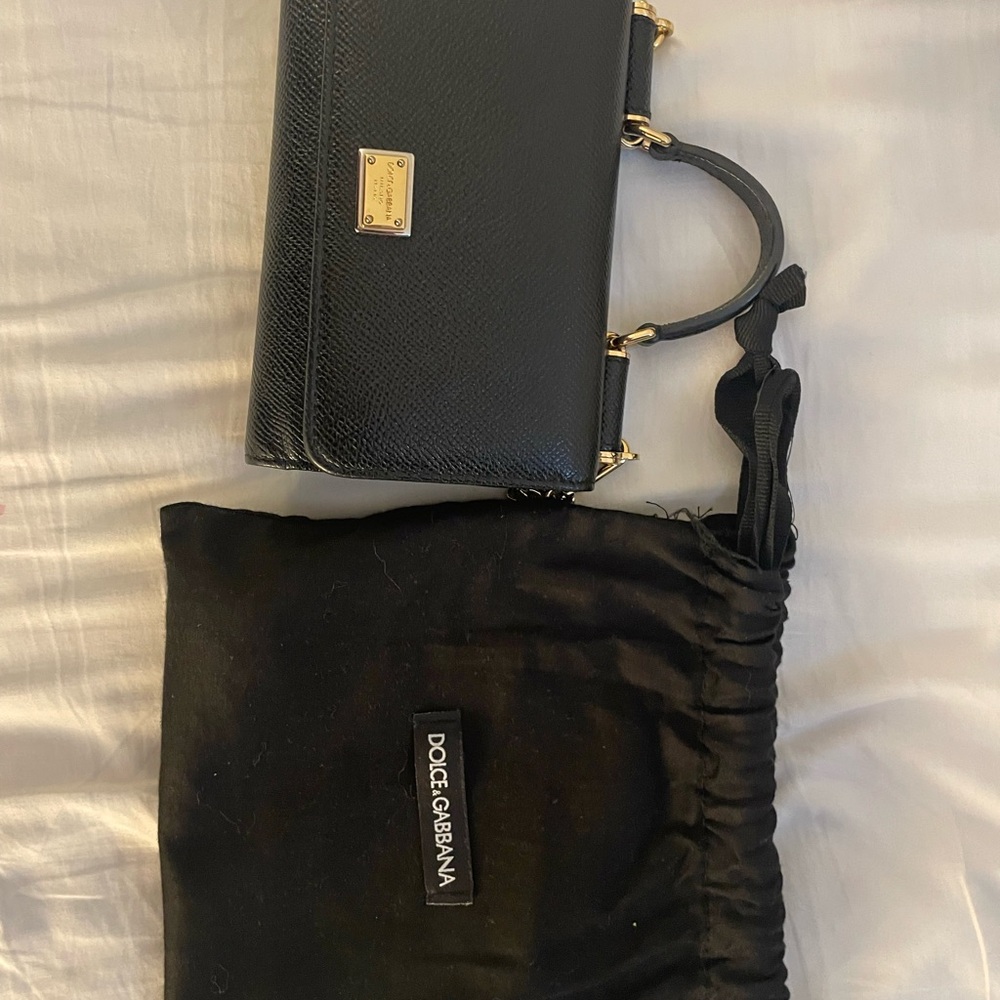 Dolce & Gabbana Black and Gold Handbag